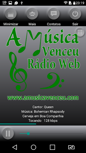 Rádio Web A Música Venceu Screenshot 0