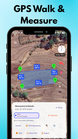 Measure My Land - Land Survey Screenshot 2