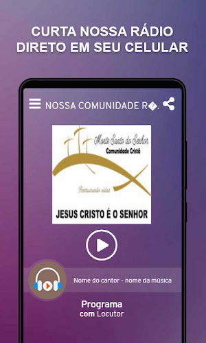 NOSSA COMUNIDADE RÁDIO GOSPEL Screenshot 0
