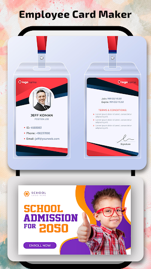 Employee Card Maker Screenshot 2