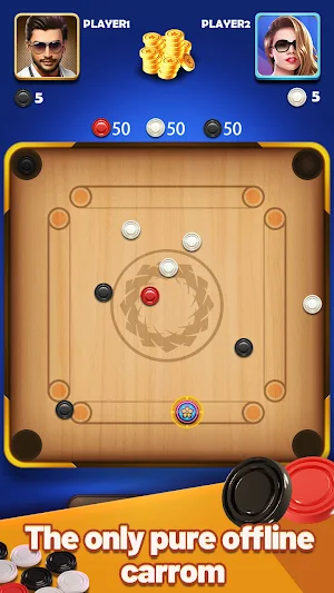 Carrom Lite-Board Offline Game Screenshot 0