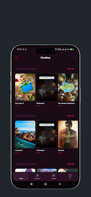 FlimRise: Movies & TV Screenshot 1