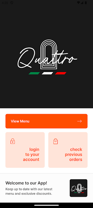 Quattro Takeaway Screenshot 0