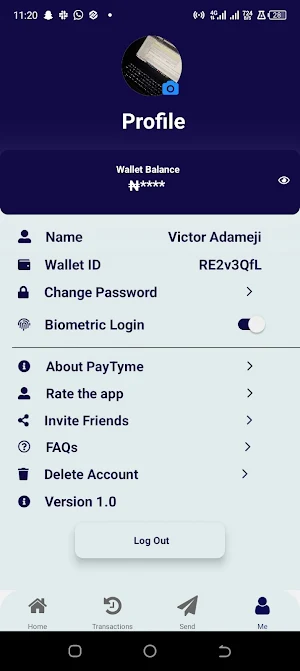 Paytyme Screenshot 1