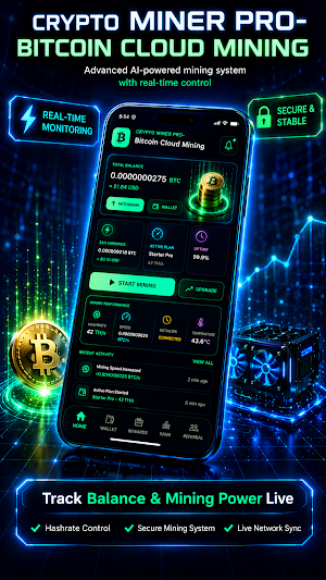 Crypto Miner Pro-Bitcoin Miner Screenshot 0