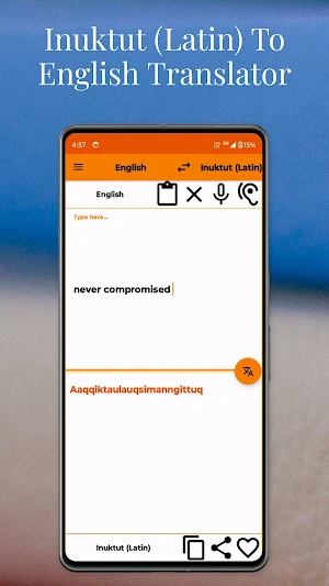 Inuktut Latin To English Trans Screenshot 1