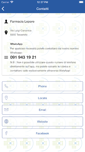 Farmacia Lepori Screenshot 1