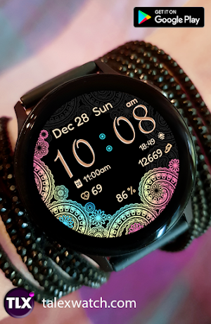 Golden Oriental Watch Face Screenshot 1