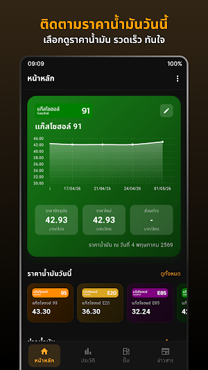 ราคาน้ำมัน - Thai Oil Price Screenshot 0