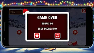 Santa Ski: Festive Gift Rush Screenshot 2