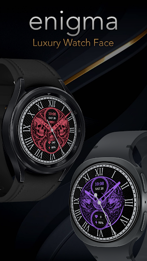 Enigma: Luxury Gold watch face Screenshot 1