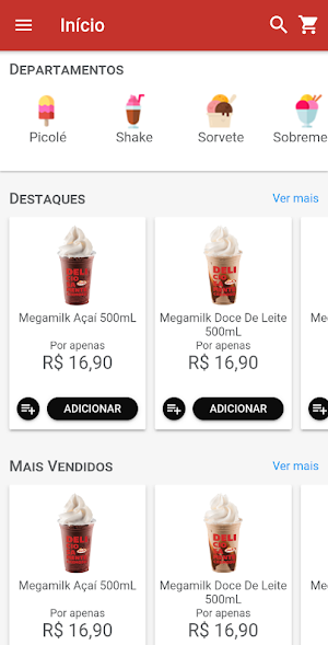 Delivery Sorvete Salada Screenshot 0