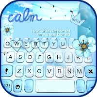 Blue Aesthetic Keyboard Background