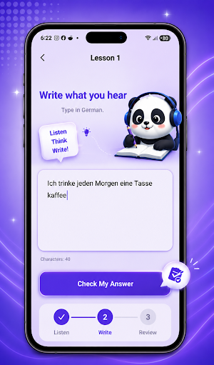 German Listening A1 A2 Screenshot 3