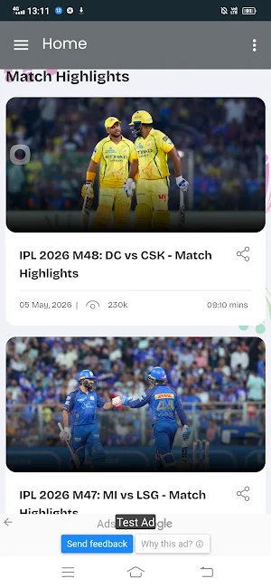 Sports TV - Live Cricket Screenshot 2