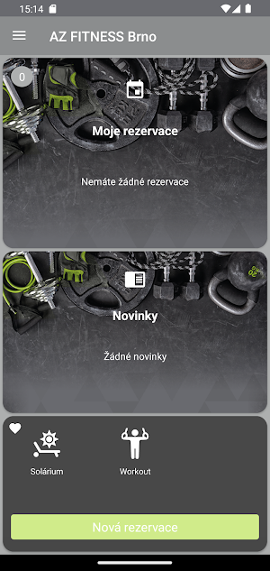 AZ FITNESS Brno Screenshot 0