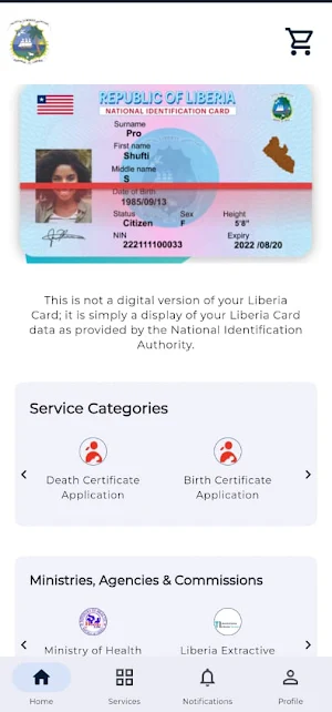 e-liberia Screenshot 0