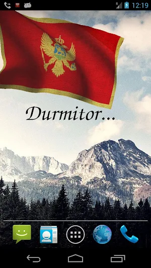 Montenegro Flag Live Wallpaper Screenshot 1