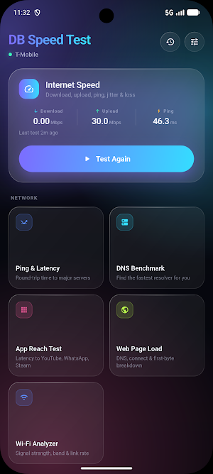 DB Speed Test: Internet & GPS Screenshot 1