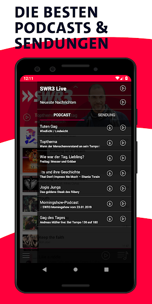 SWR3 Radio Screenshot 1