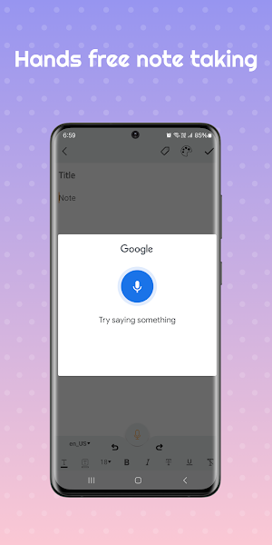 Notes keeper: speech to text Screenshot 2