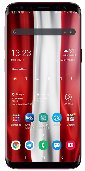 Austria Flag Waving Live Wallpaper Screenshot 2