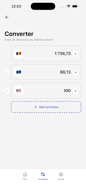 Exchange Rates Moldova Screenshot 3
