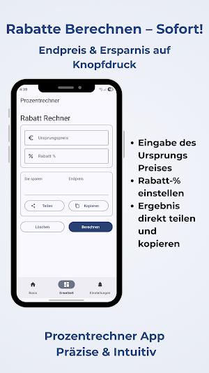 Prozentrechner – Rabatt & MwSt Screenshot 2