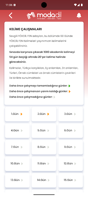 YÖKDİL FEN Kelimeleri Screenshot 1