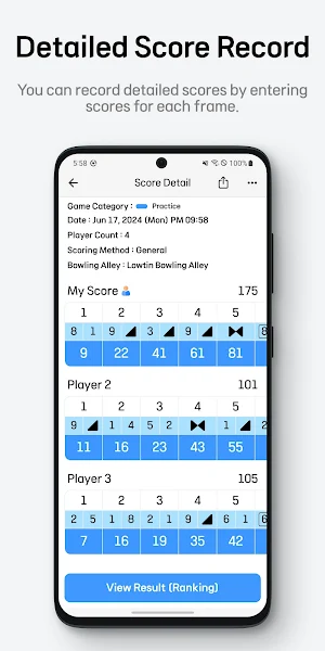 BowlingScore - Easy Record Screenshot 2