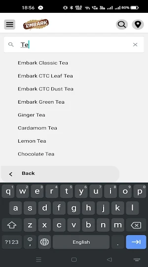 EmbarkTea Screenshot 3