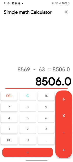 Simple Math Calculator Screenshot 0