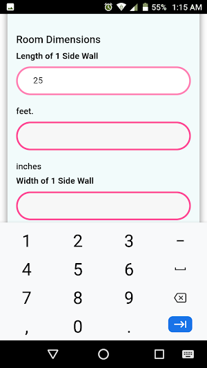Wall Paint Calculator Screenshot 1