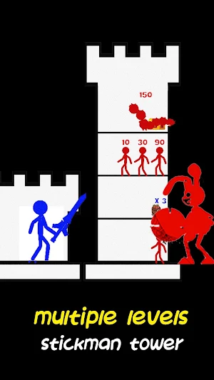 Stickman Tower Battles Screenshot 1