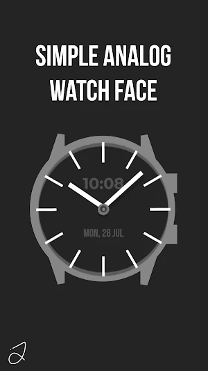 Simple Analog Watch Face Screenshot 2