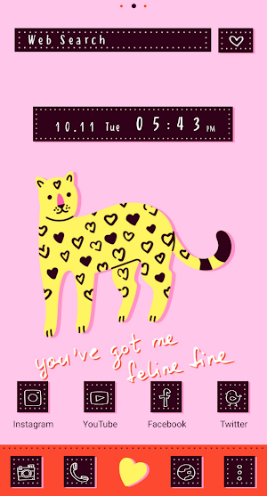 Hearty Leopard Theme +HOME Screenshot 0