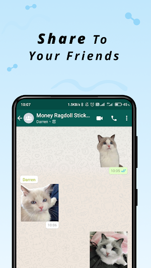 Money Ragdoll Stickers Screenshot 2
