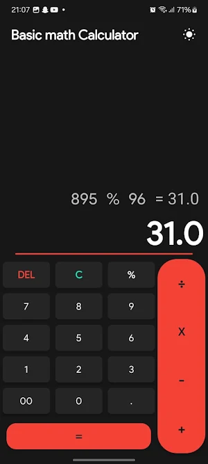 Basic Math Calculator Screenshot 3