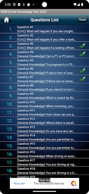 DKT Practice Test in NSW Screenshot 2
