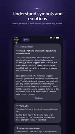 Remia: AI Dream Journal Screenshot 1