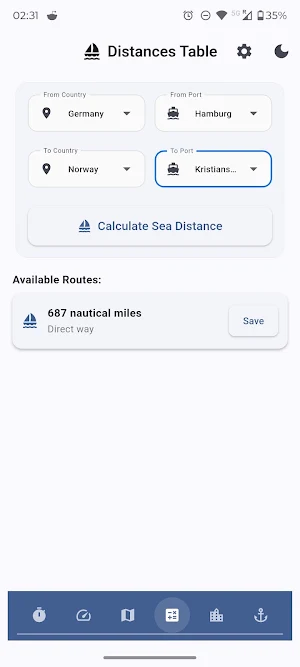 ETA Flow - Sea Calculator Screenshot 3