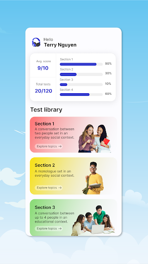 IELTS Listening - ZIELTS Screenshot 1