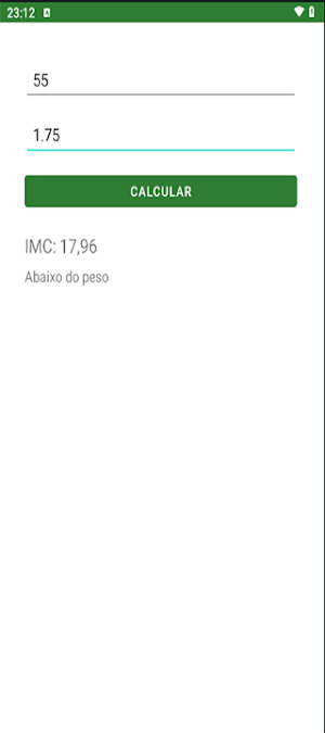 Calculadora de IMC Screenshot 0