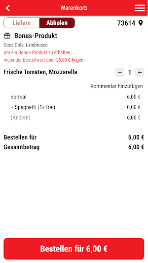 Schlemmer Pizza Schorndorf Screenshot 1