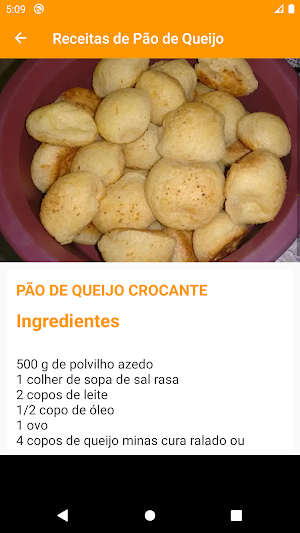 Receitas de Pão de Queijo Screenshot 3
