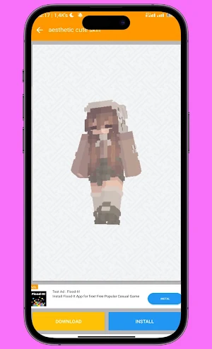 Aesthetic Skin for MinecraftPE Screenshot 0