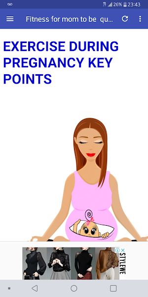 Fitness for mom to be Screenshot 0