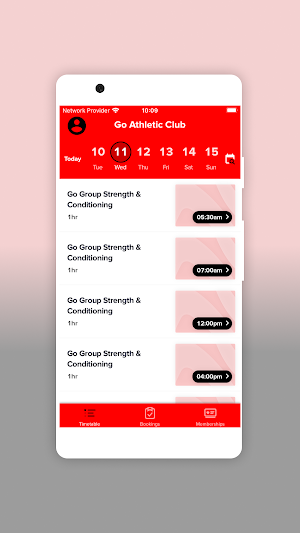 Go Athletic Club Screenshot 1