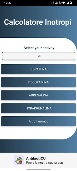 Calcolatore Inotropi Screenshot 3