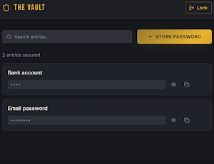 The Password Vault Screenshot 1